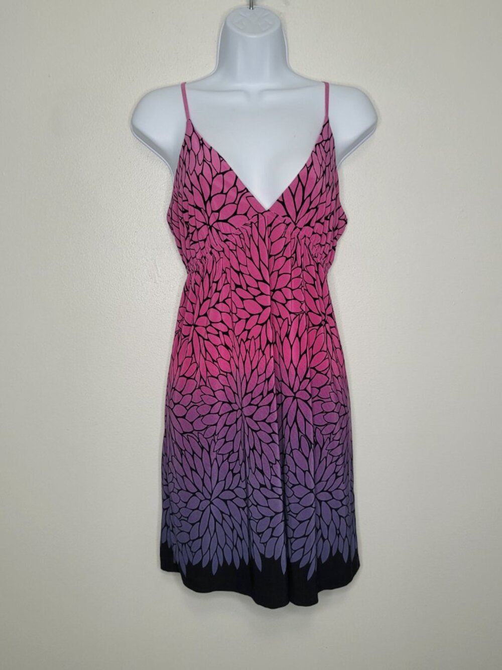 y2k Ambrielle pink purple ombre v neck short slip dress size medium